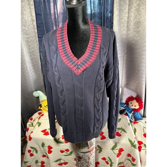 Vintage Bass Cable Knit Sweater - Picture 1 of 4